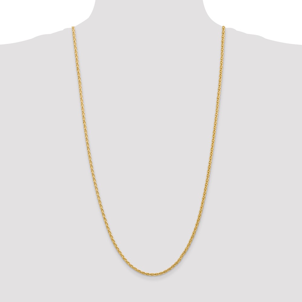 14k 30 inch 3mm Parisian Wheat with Lobster Clasp Chain (PEN22-30)