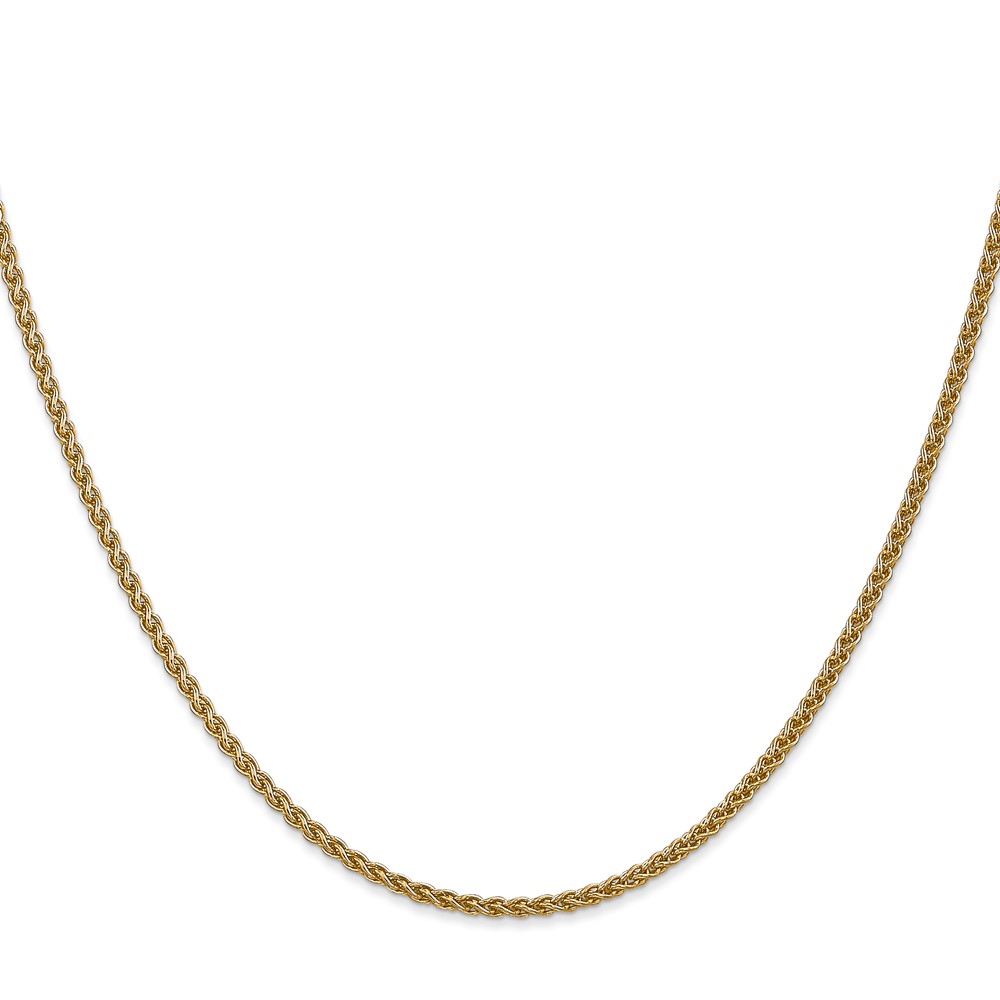 14K 22 inch 1.05mm Spiga with Spring Ring Clasp Chain (PEN259-22)