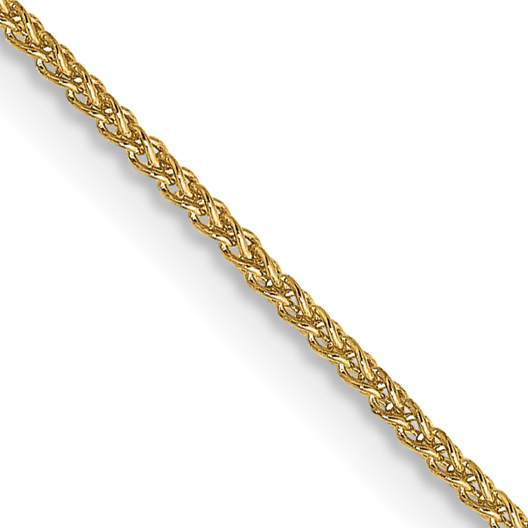 14K 16 inch 1.05mm Spiga with Spring Ring Clasp Chain (PEN259-16)