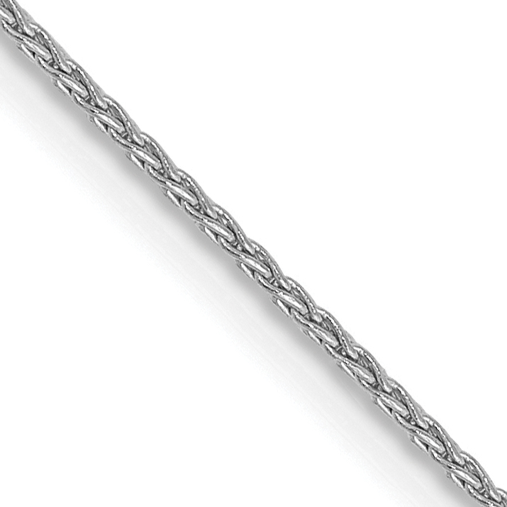 14K White Gold 30 inch 1mm Parisian Wheat with Lobster Clasp Chain (PEN260-30)