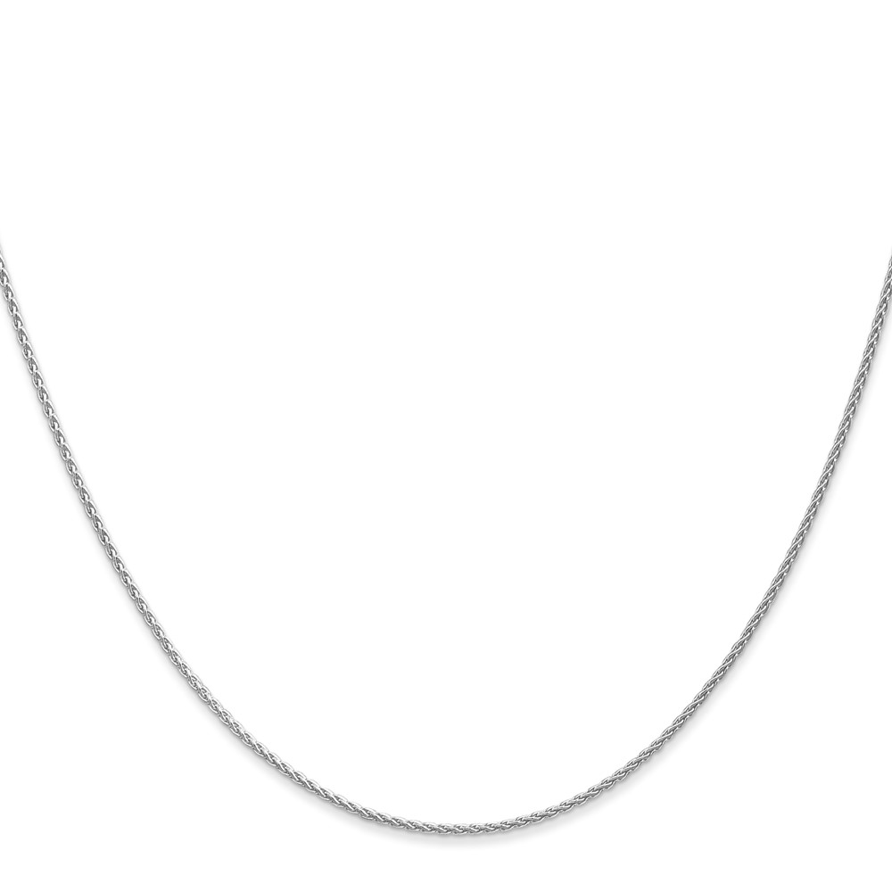 14K White Gold 30 inch 1.2mm Parisian Wheat with Lobster Clasp Chain (PEN261-30)