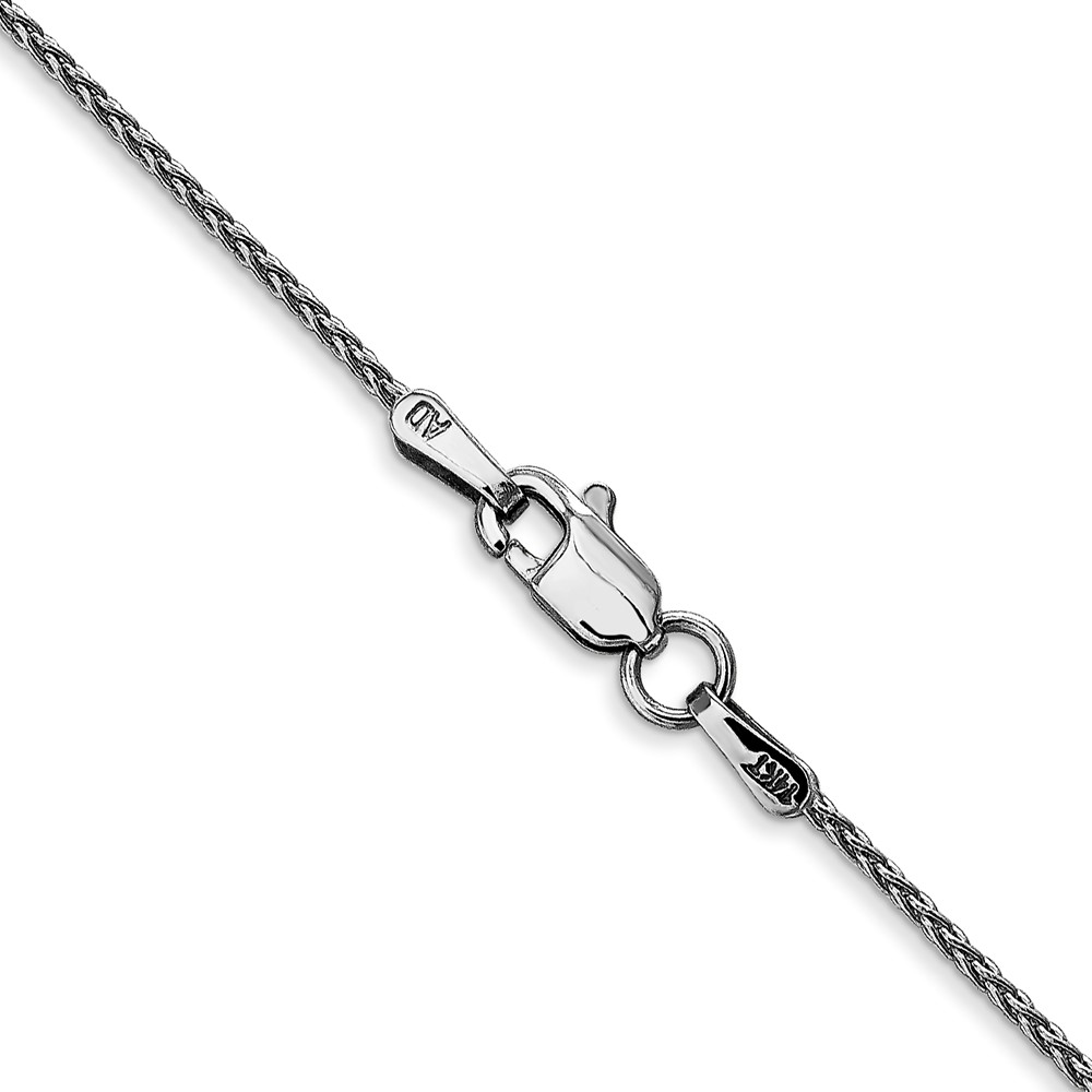 14K White Gold 30 inch 1.2mm Parisian Wheat with Lobster Clasp Chain (PEN261-30)