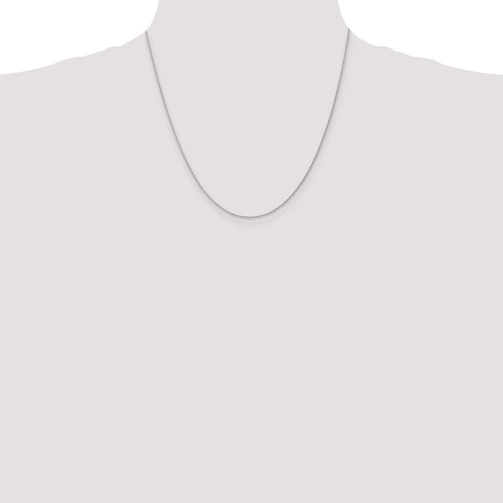 14K White Gold 20 inch 1.2mm Parisian Wheat with Lobster Clasp Chain (PEN261-20)