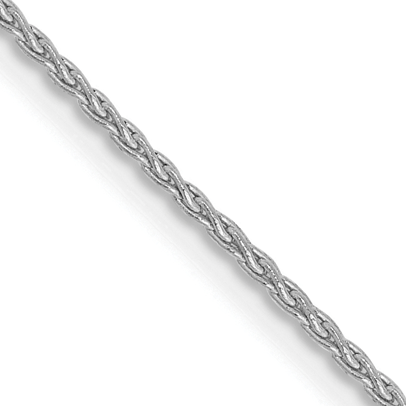 14K White Gold 30 inch 1.2mm Parisian Wheat with Lobster Clasp Chain (PEN261-30)