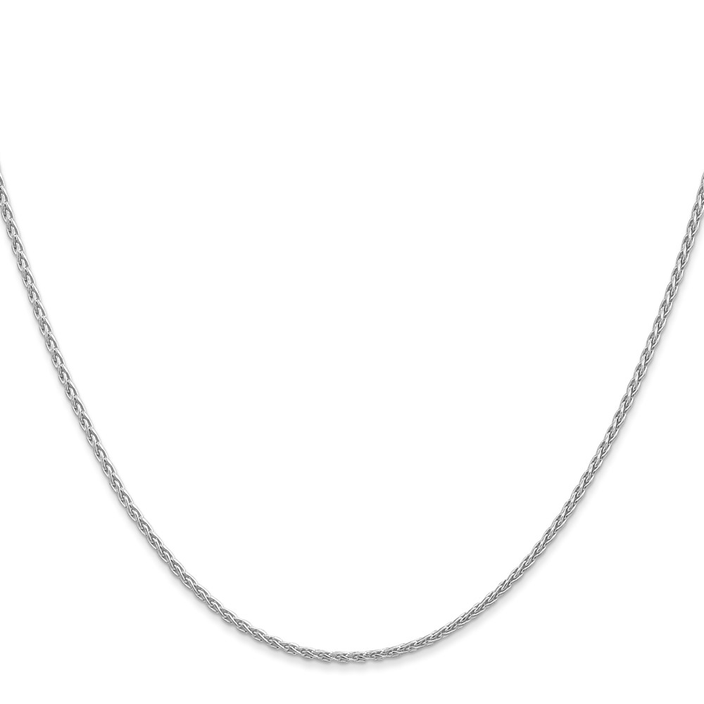 14K White Gold 30 inch 1.5mm Parisian Wheat with Lobster Clasp Chain (PEN262-30)