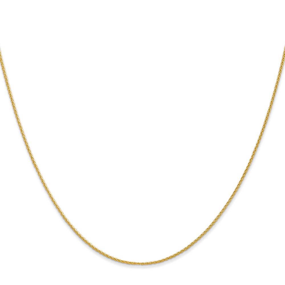 14k 18 inch 1mm Parisian Wheat with Lobster Clasp Chain (PEN264-18)