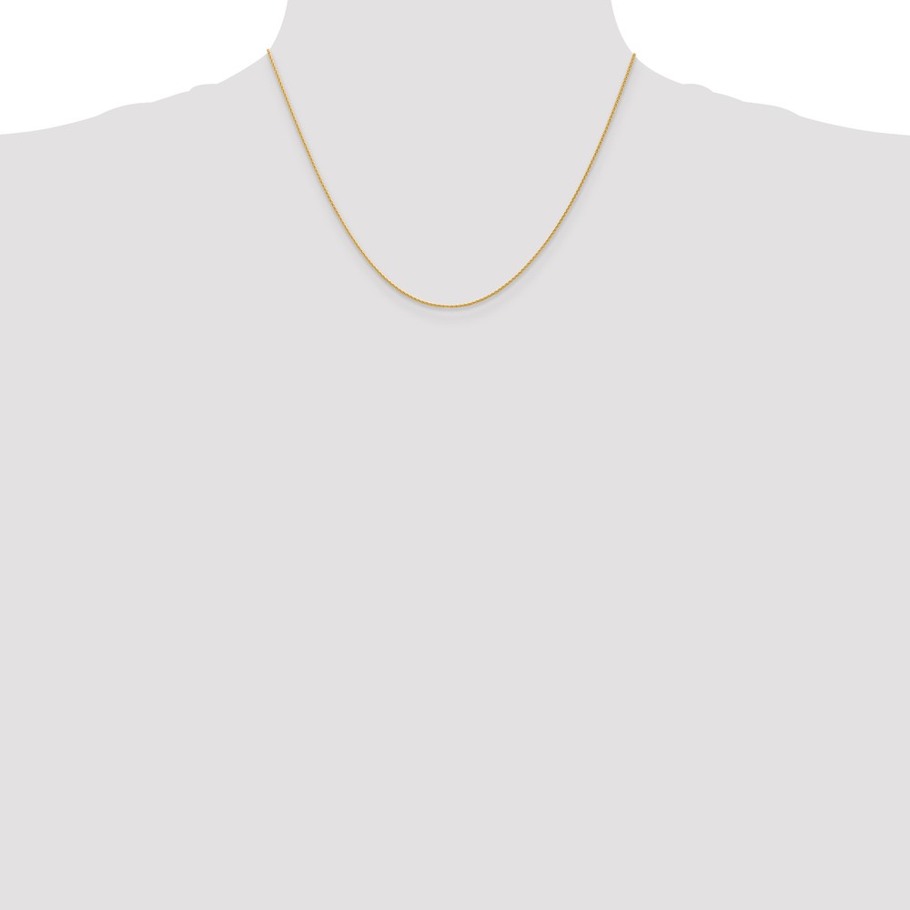 14k 18 inch 1mm Parisian Wheat with Lobster Clasp Chain (PEN264-18)