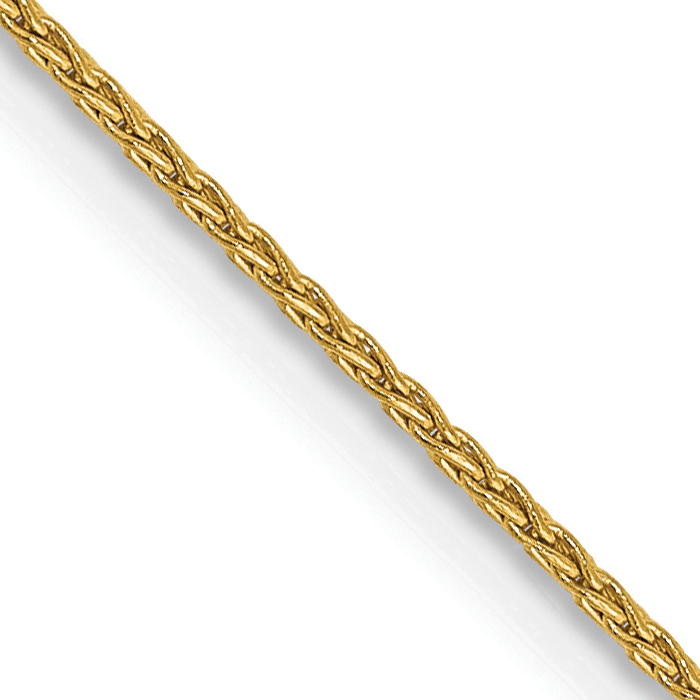 14k 14 inch 1mm Parisian Wheat with Lobster Clasp Chain (PEN264-14)