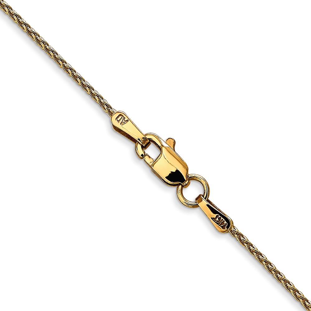 14k 18 inch 1.2mm Parisian Wheat with Lobster Clasp Chain (PEN265-18)