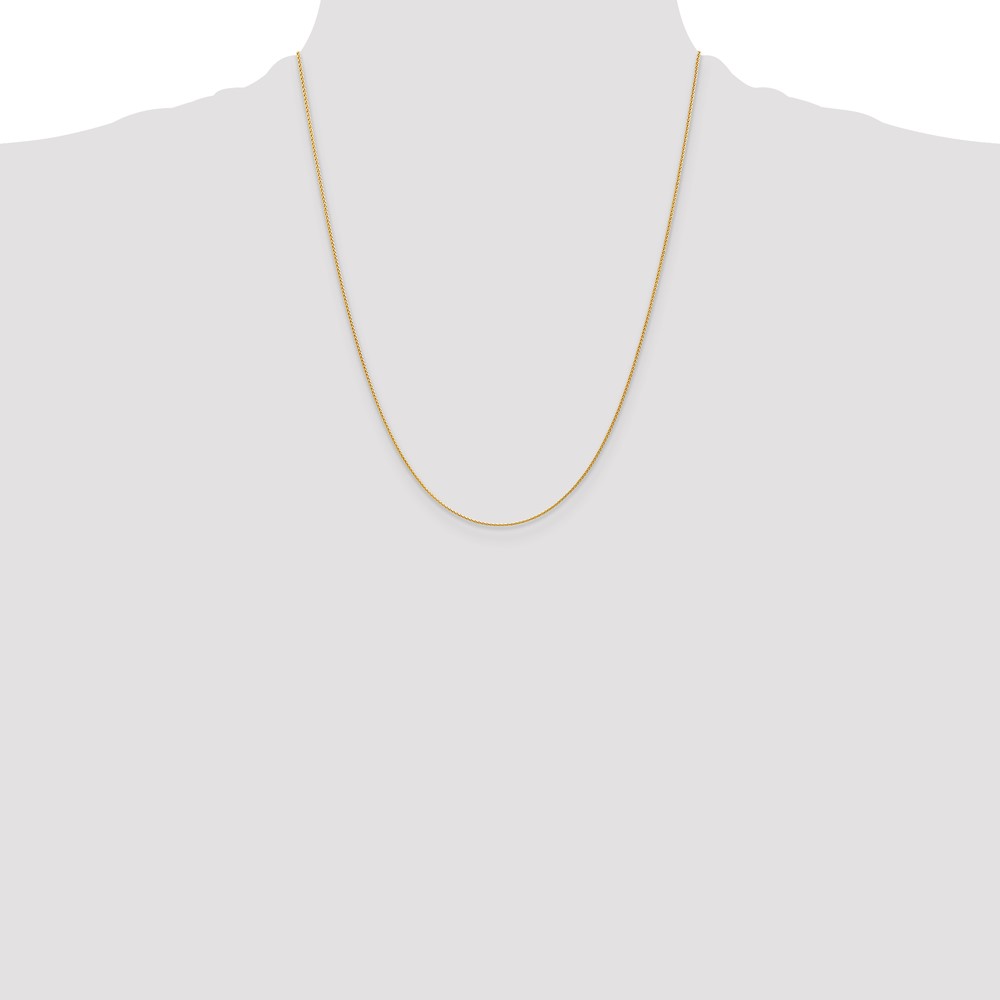 14k 22 inch 1.2mm Parisian Wheat with Lobster Clasp Chain (PEN265-22)