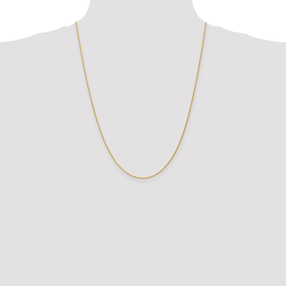 14k 24 inch 1.2mm Parisian Wheat with Lobster Clasp Chain (PEN265-24)