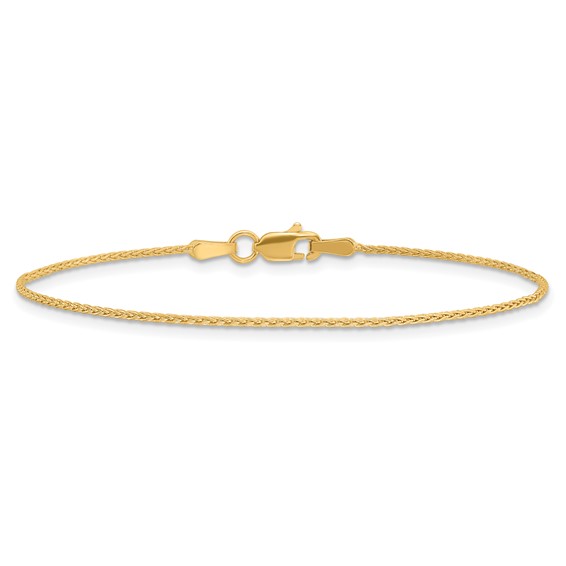 14k 1.2mm Parisian Wheat with Lobster Clasp Chain (per inch)