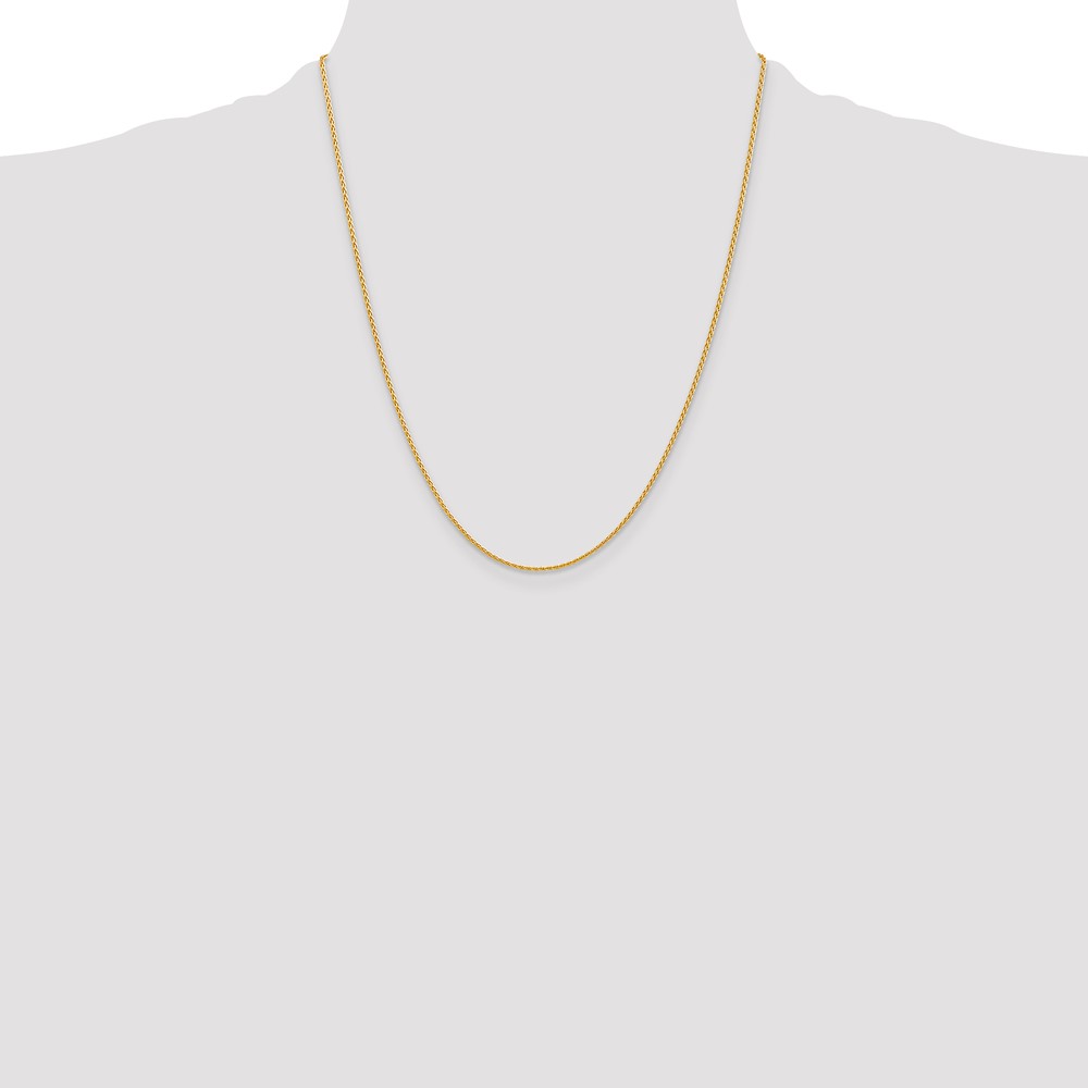 14k 22 inch 1.5mm Parisian Wheat with Lobster Clasp Chain (PEN266-22)