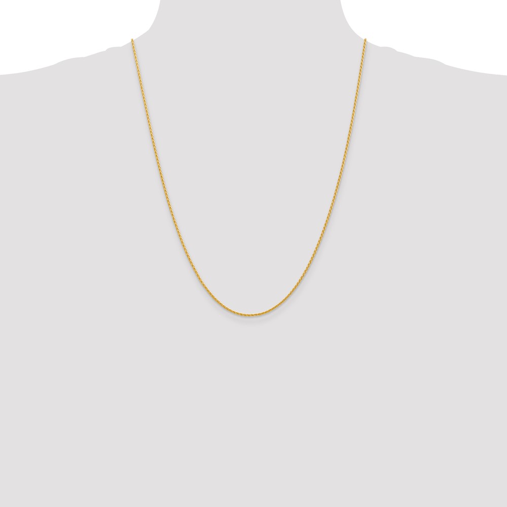 14k 24 inch 1.5mm Parisian Wheat with Lobster Clasp Chain (PEN266-24)