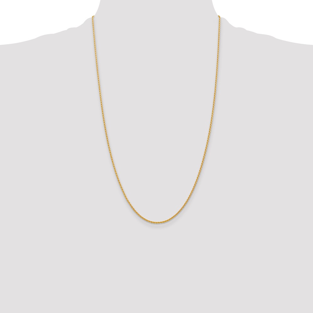 14k 26 inch 1.5mm Parisian Wheat with Lobster Clasp Chain (PEN266-26)