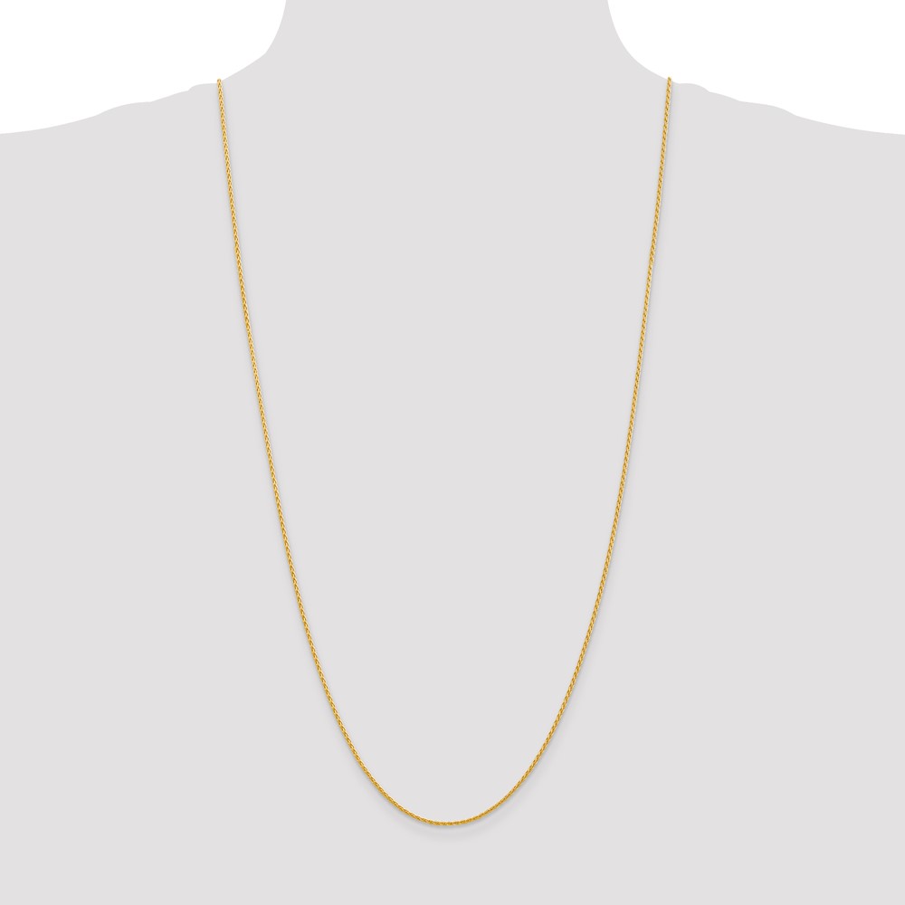 14k 30 inch 1.5mm Parisian Wheat with Lobster Clasp Chain (PEN266-30)