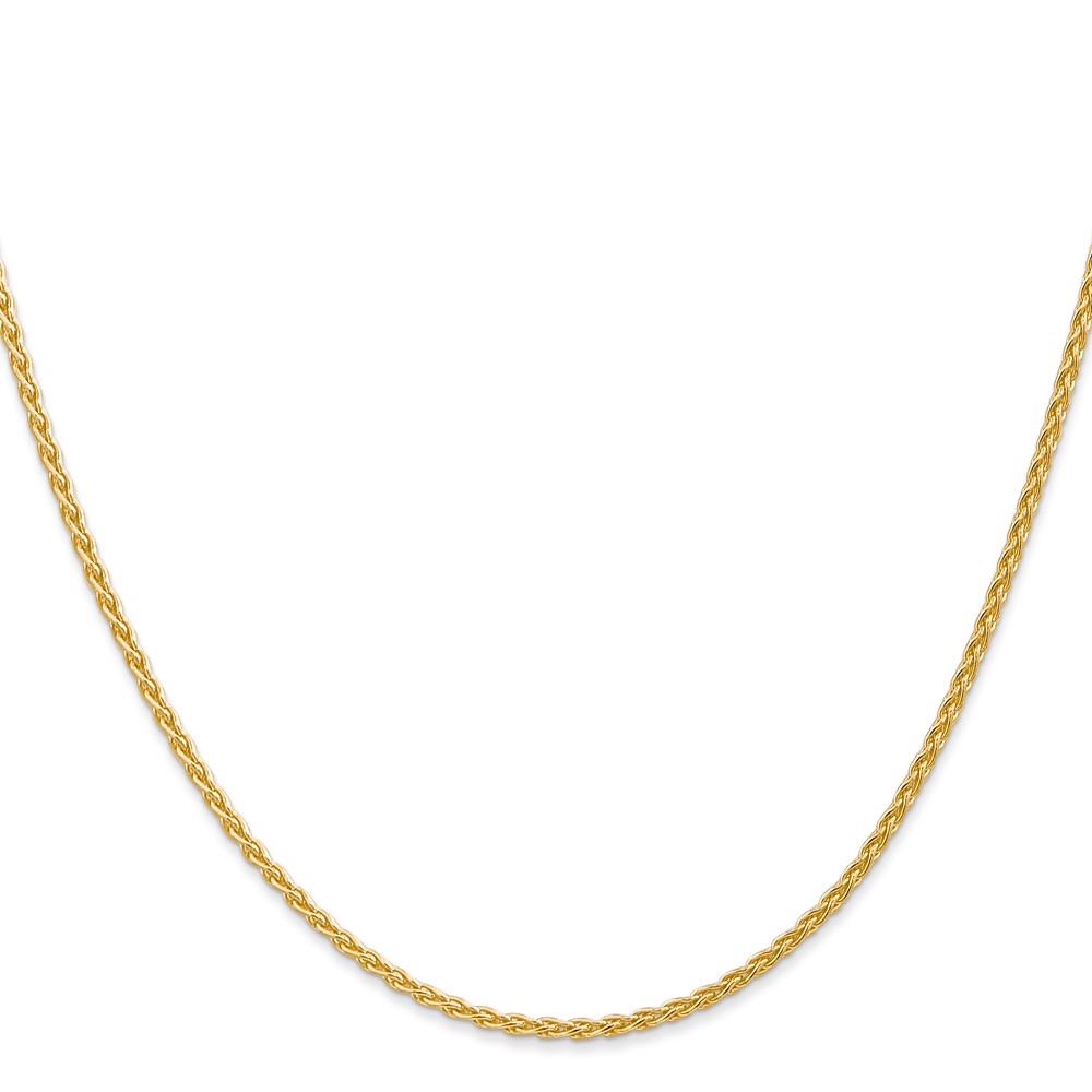 14k 14 inch 1.75mm Parisian Wheat with Lobster Clasp Chain (PEN267-14)