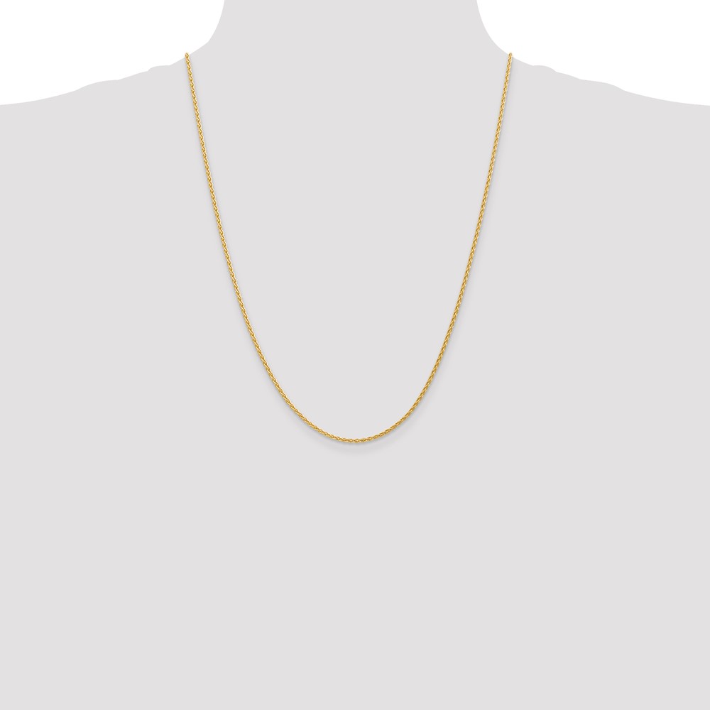 14k 24 inch 1.75mm Parisian Wheat with Lobster Clasp Chain (PEN267-24)