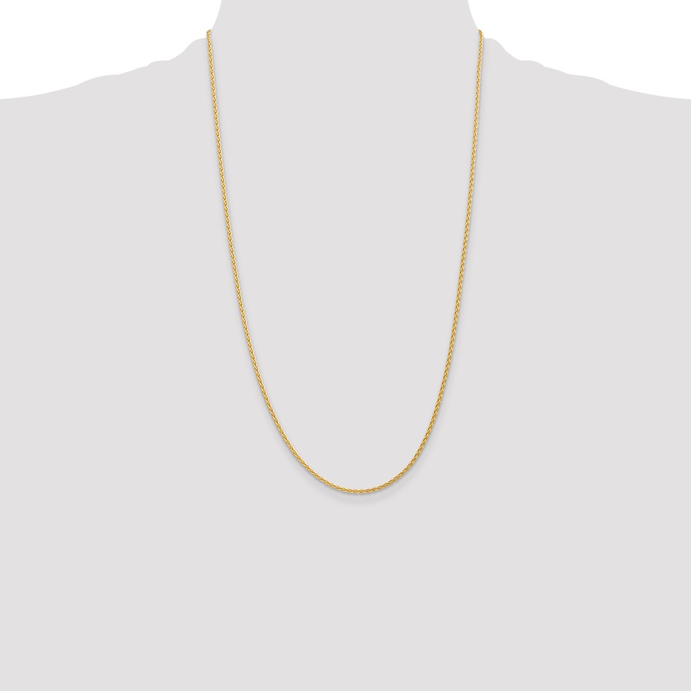 14k 26 inch 1.75mm Parisian Wheat with Lobster Clasp Chain (PEN267-26)