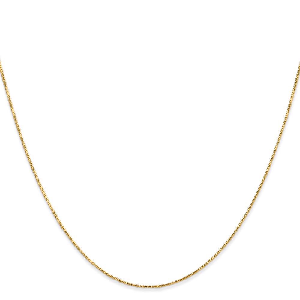 14K 20 inch .8mm Diamond-cut Parisian Wheat with Lobster Clasp Chain (PEN274-20)