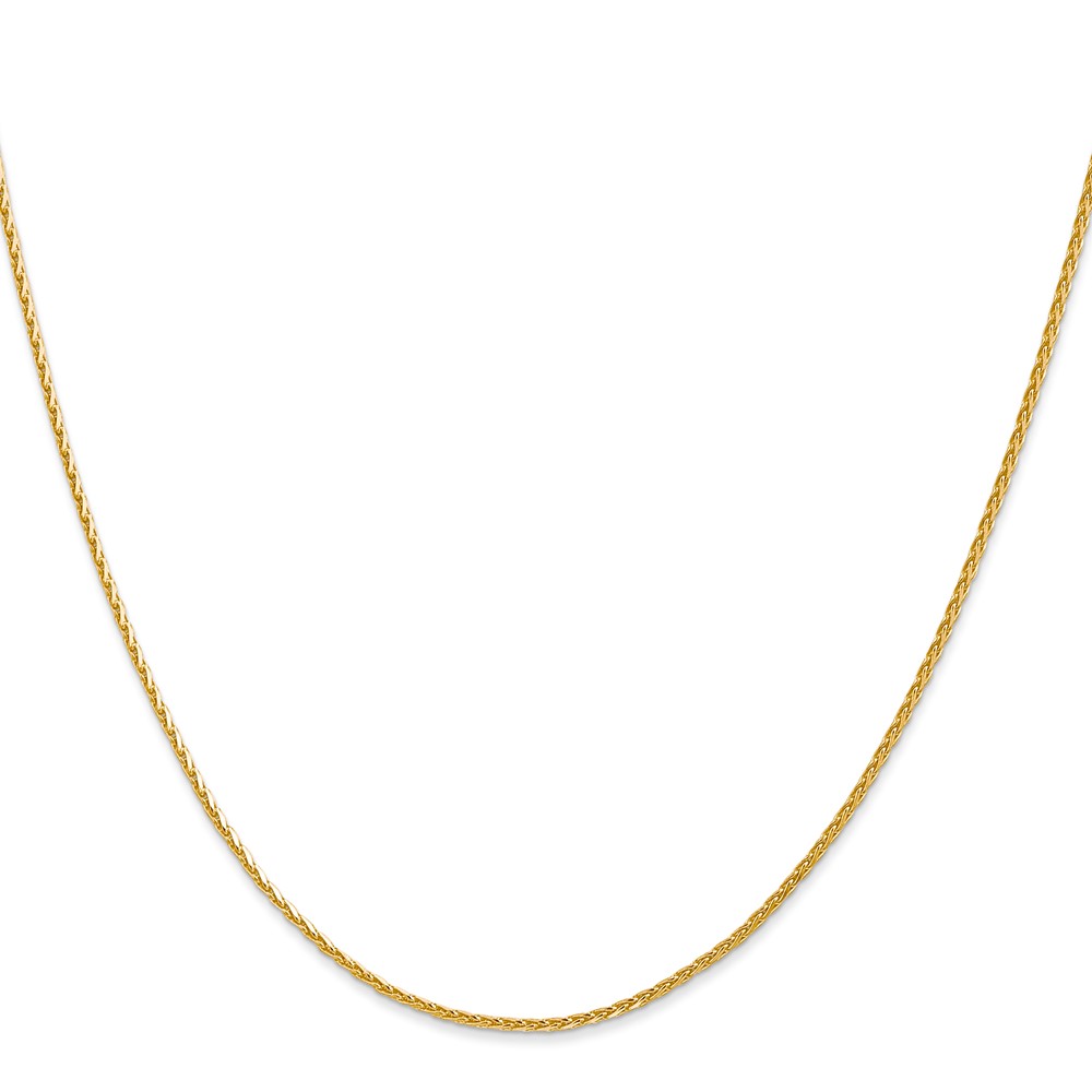 14K 18 inch 1.5mm Diamond-cut Parisian Wheat with Lobster Clasp Chain (PEN276-18)
