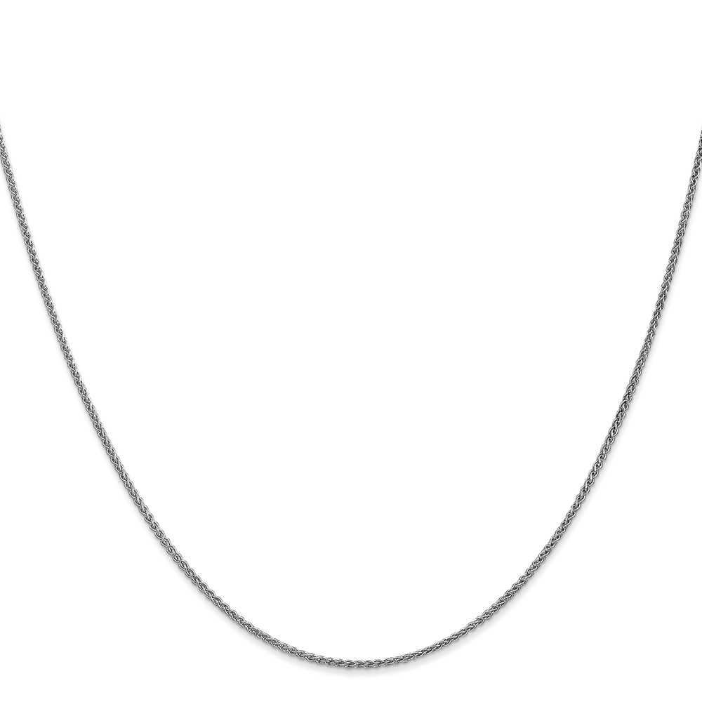 14K White Gold 30 inch 1.25mm Spiga with Lobster Clasp Chain (PEN31-30)