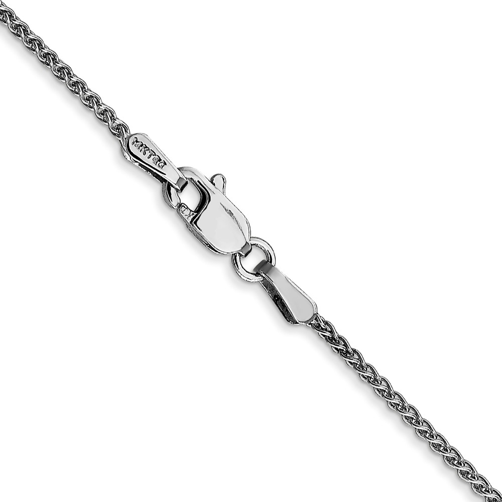 14K White Gold 30 inch 1.25mm Spiga with Lobster Clasp Chain (PEN31-30)