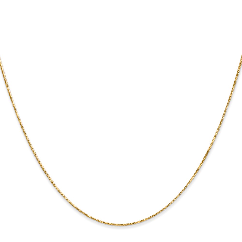 14K 16 inch .7mm Round Parisian Wheat with Lobster Clasp Chain (PEN312-16)