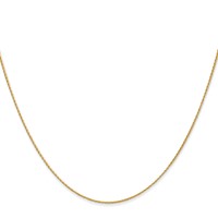 14K.7mm Yellow Gold Round Parisian Wheat Chain with Lobster Clasp, 16" view 2
