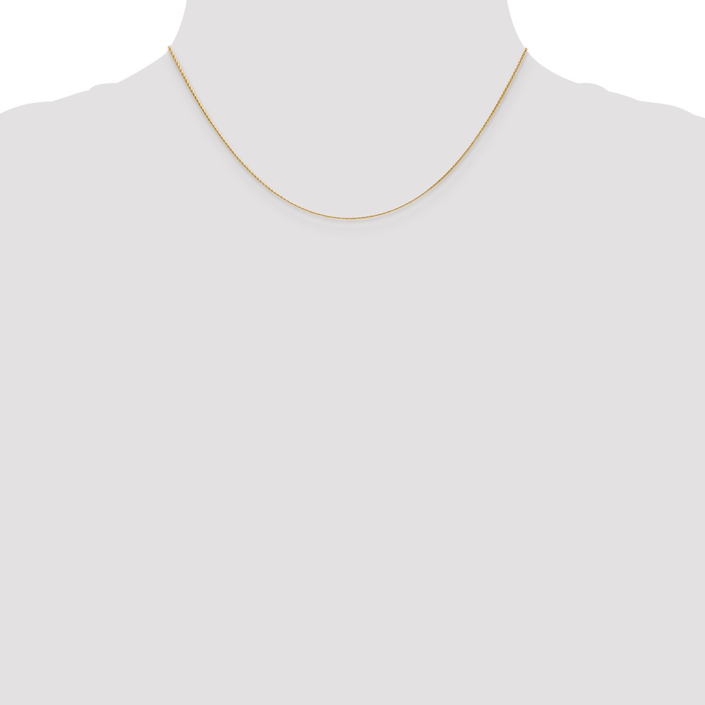 14K 16 inch .7mm Round Parisian Wheat with Lobster Clasp Chain (PEN312-16)