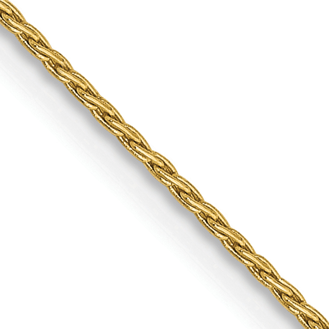 14K 16 inch .7mm Round Parisian Wheat with Lobster Clasp Chain (PEN312-16)