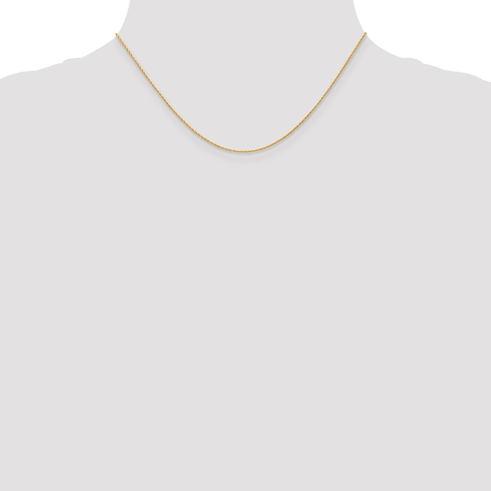 14K 16 inch 1mm Round Parisian Wheat with Lobster Clasp Chain (PEN313-16)
