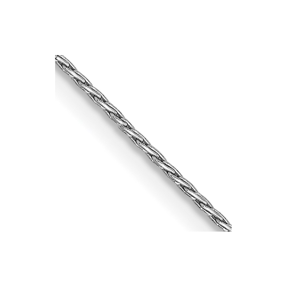 14K White Gold 24 inch .7mm Round Parisian Wheat with Lobster Clasp Chain (PEN314-24)