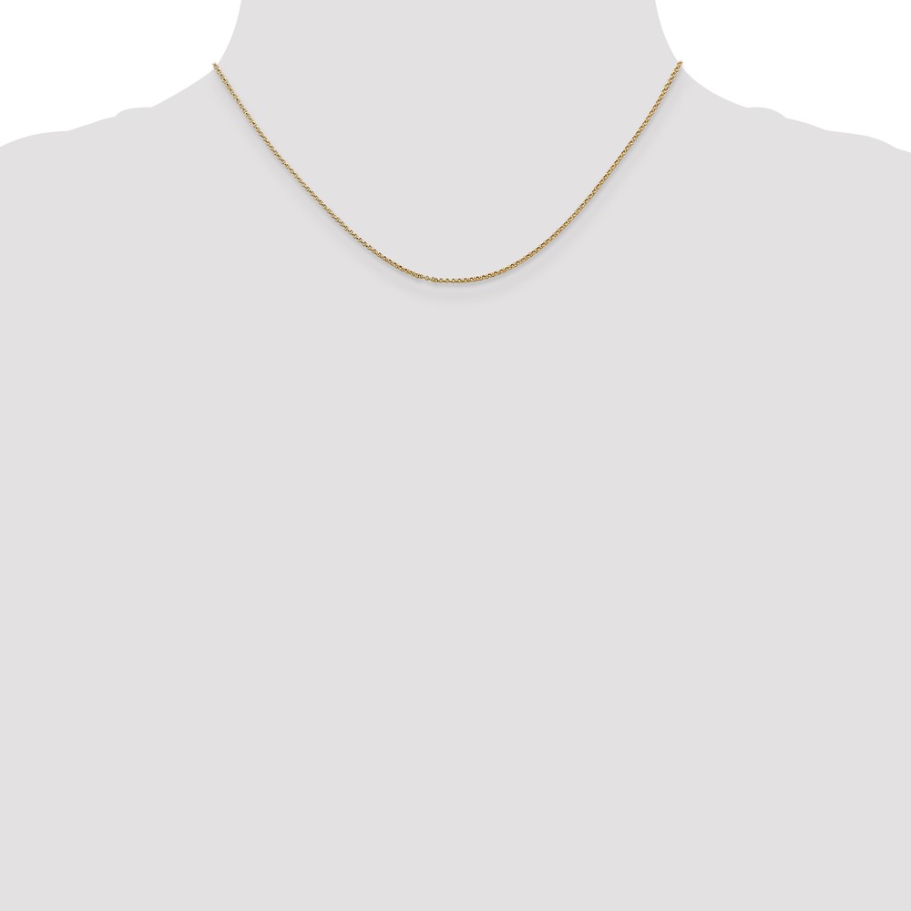 14K 16 inch 1.15mm Rolo with Lobster Clasp Pendant Chain (PEN320-16)