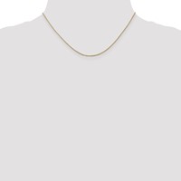 14K 1.15mm Yellow Gold Rolo Chain with Lobster Clasp Pendant, 16" view 4