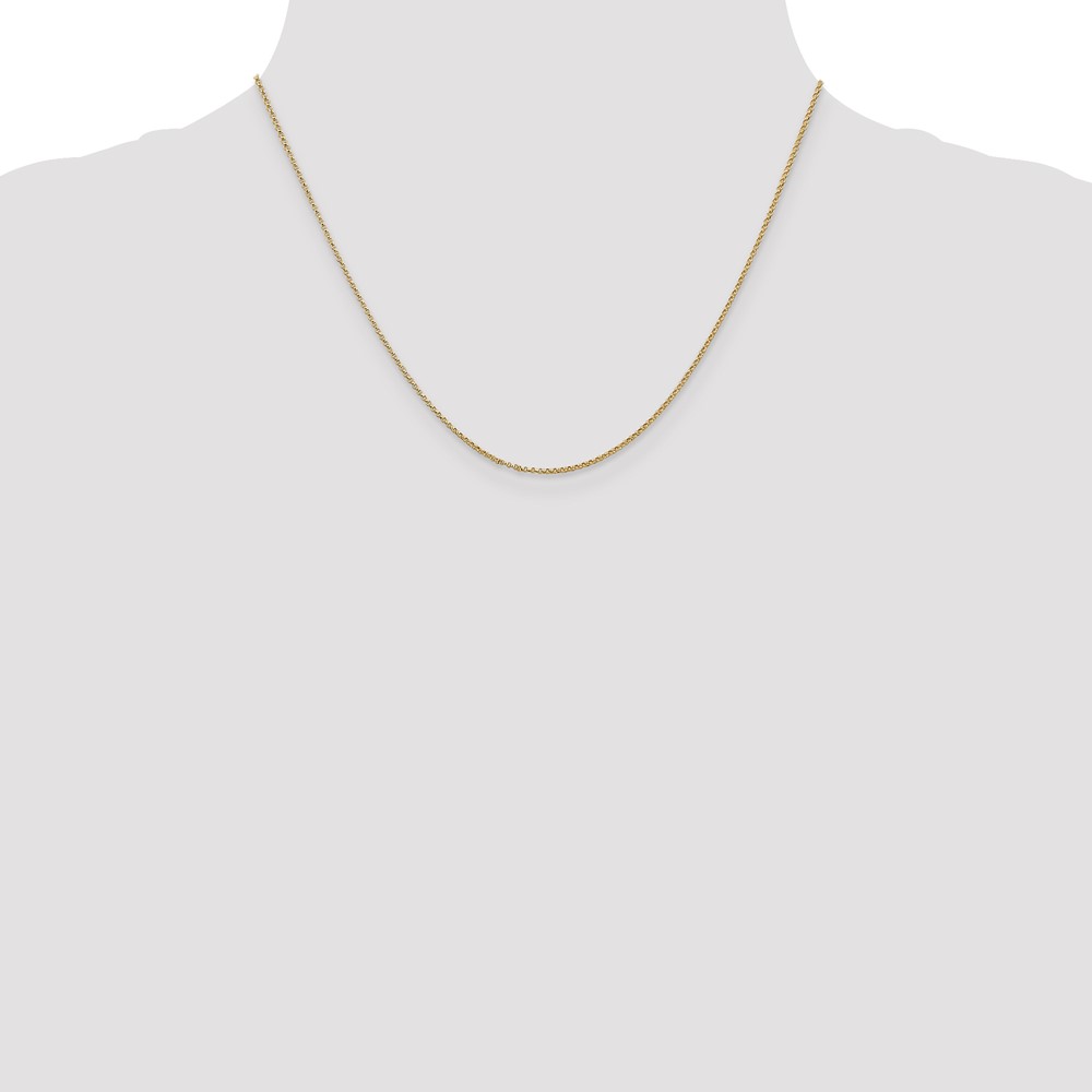 14K 18 inch 1.15mm Rolo with Lobster Clasp Pendant Chain (PEN320-18)