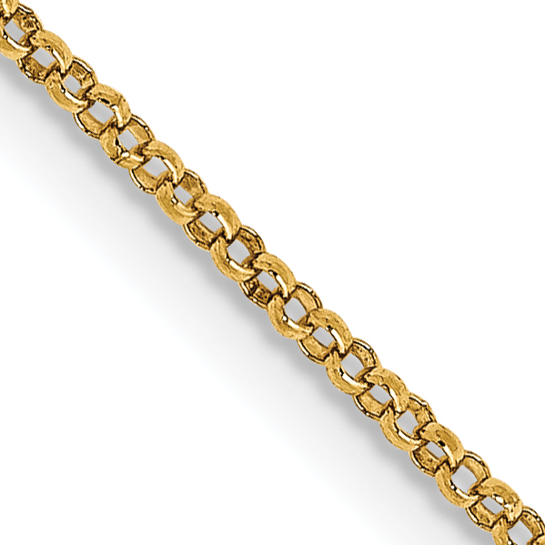 14K 16 inch 1.15mm Rolo with Lobster Clasp Pendant Chain (PEN320-16)