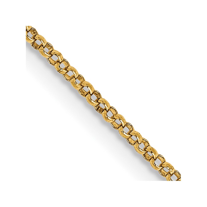 14K 20 inch 1.15mm Rolo with Lobster Clasp Pendant Chain