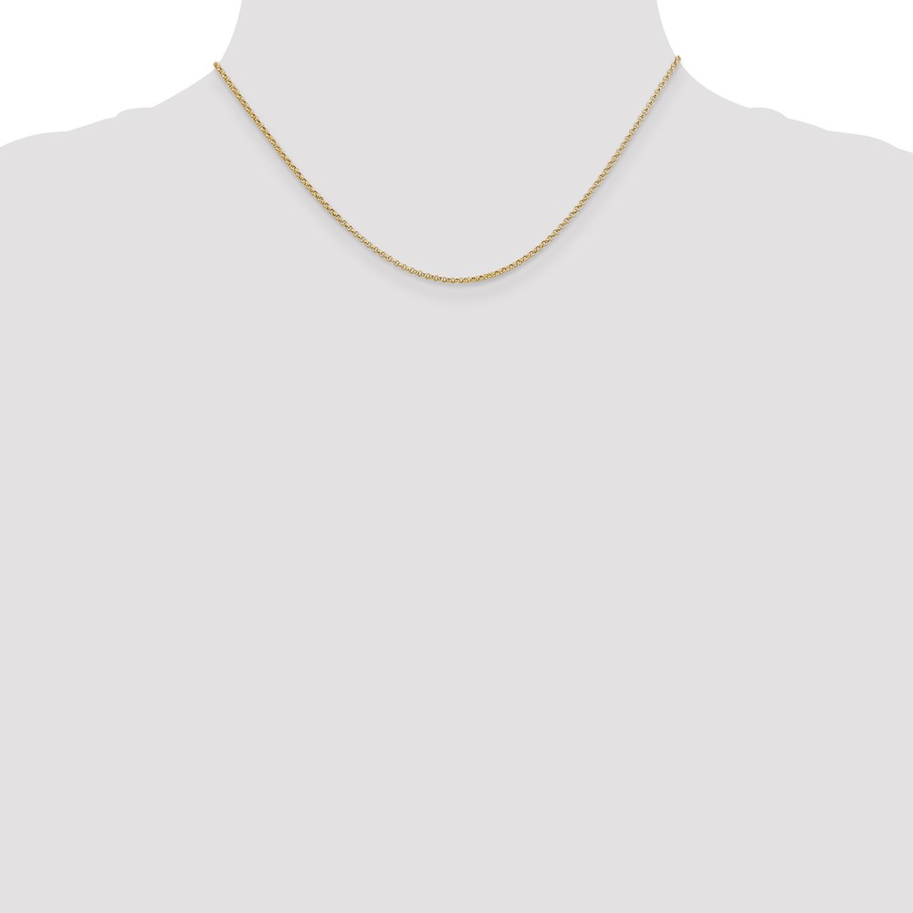 14K 16 inch 1.55mm Rolo with Lobster Clasp Pendant Chain (PEN321-16)