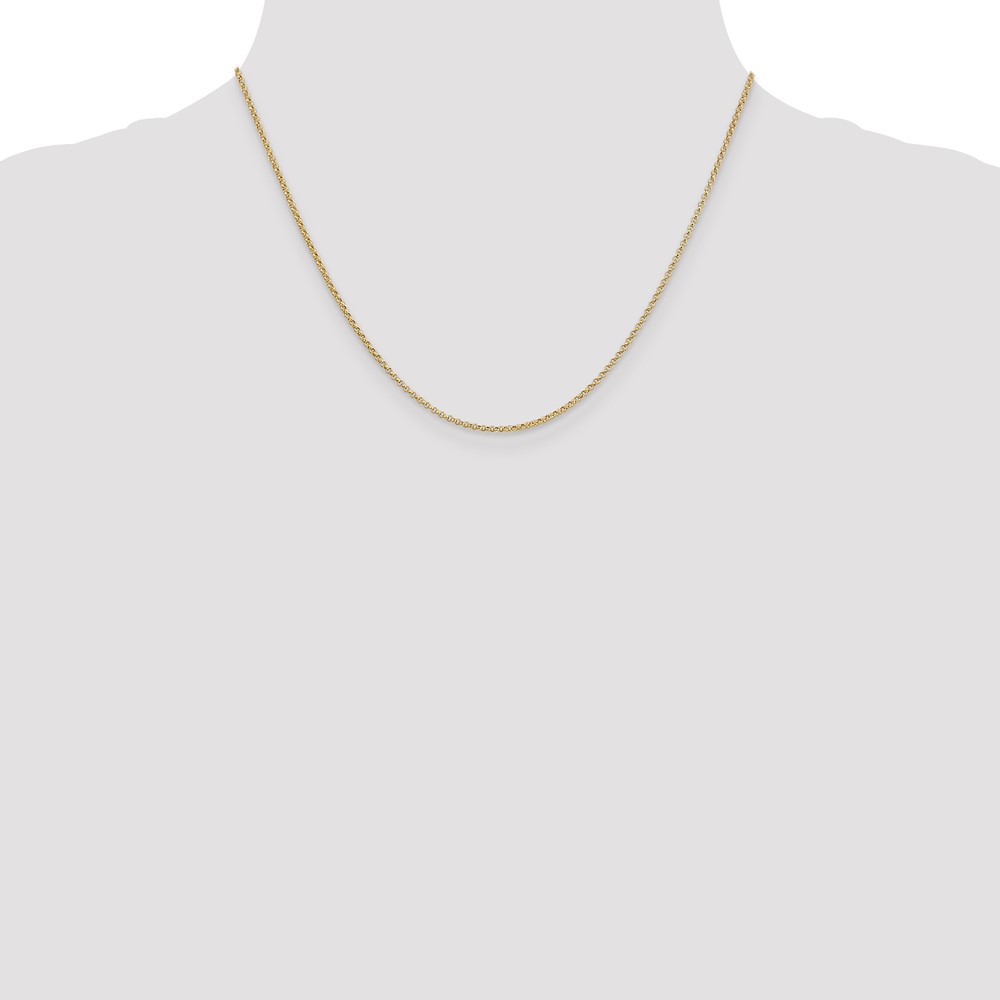 14K 18 inch 1.55mm Rolo with Lobster Clasp Pendant Chain (PEN321-18)