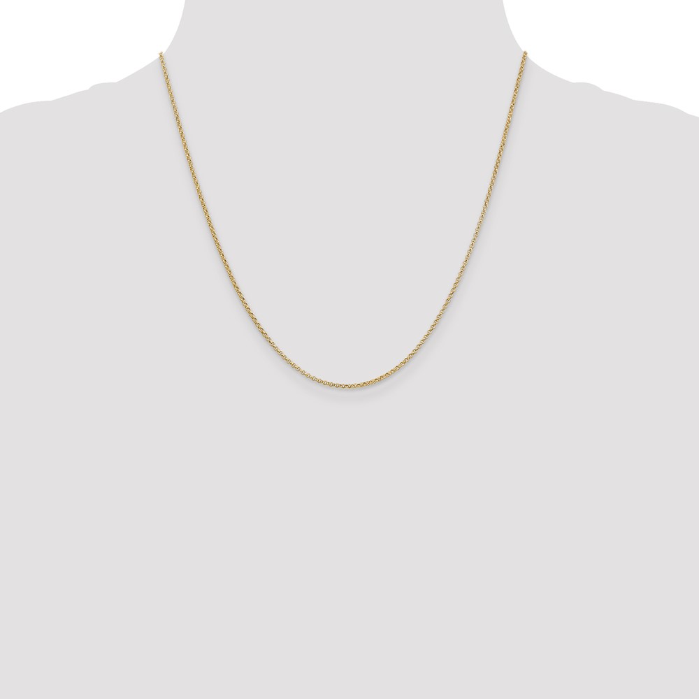 14K 20 inch 1.55mm Rolo with Lobster Clasp Pendant Chain (PEN321-20)