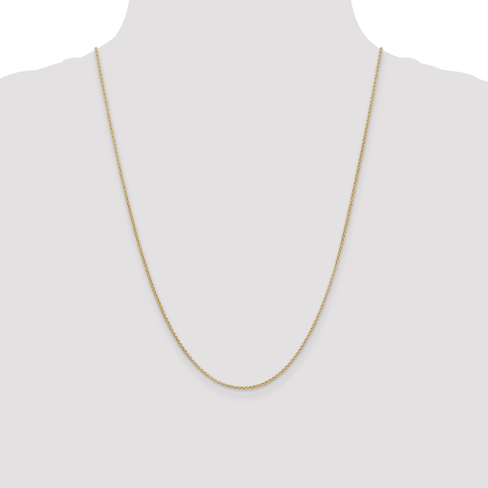 14K 24 inch 1.55mm Rolo with Lobster Clasp Pendant Chain (PEN321-24)