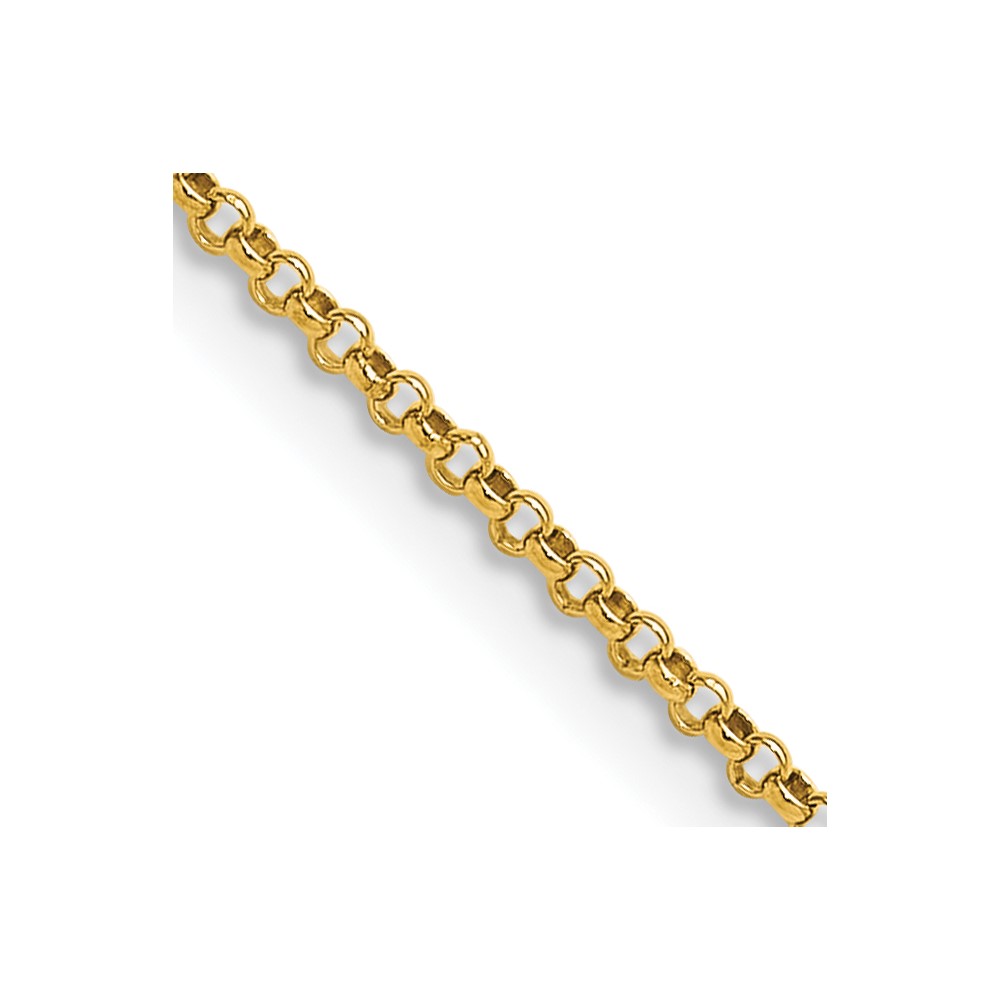 14k 1.55mm Rolo Pendant Chain (PEN321-22)