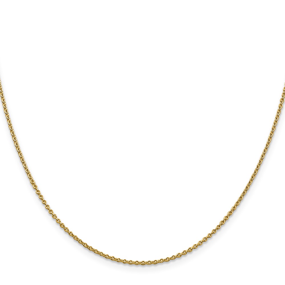 14K 26 inch 1.4mm Forzantine Cable with Lobster Clasp Chain (PEN328-26)