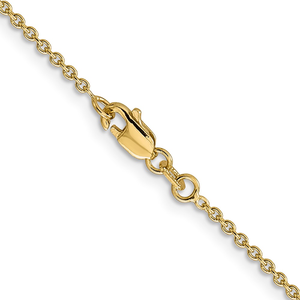 14K 26 inch 1.4mm Forzantine Cable with Lobster Clasp Chain (PEN328-26)