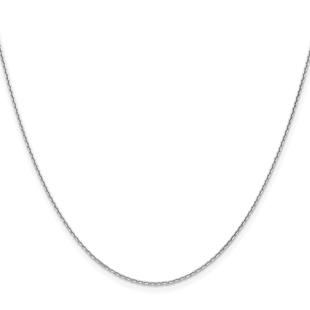 14k WG 1.2mm D/C Cable Chain (PEN332W-24)