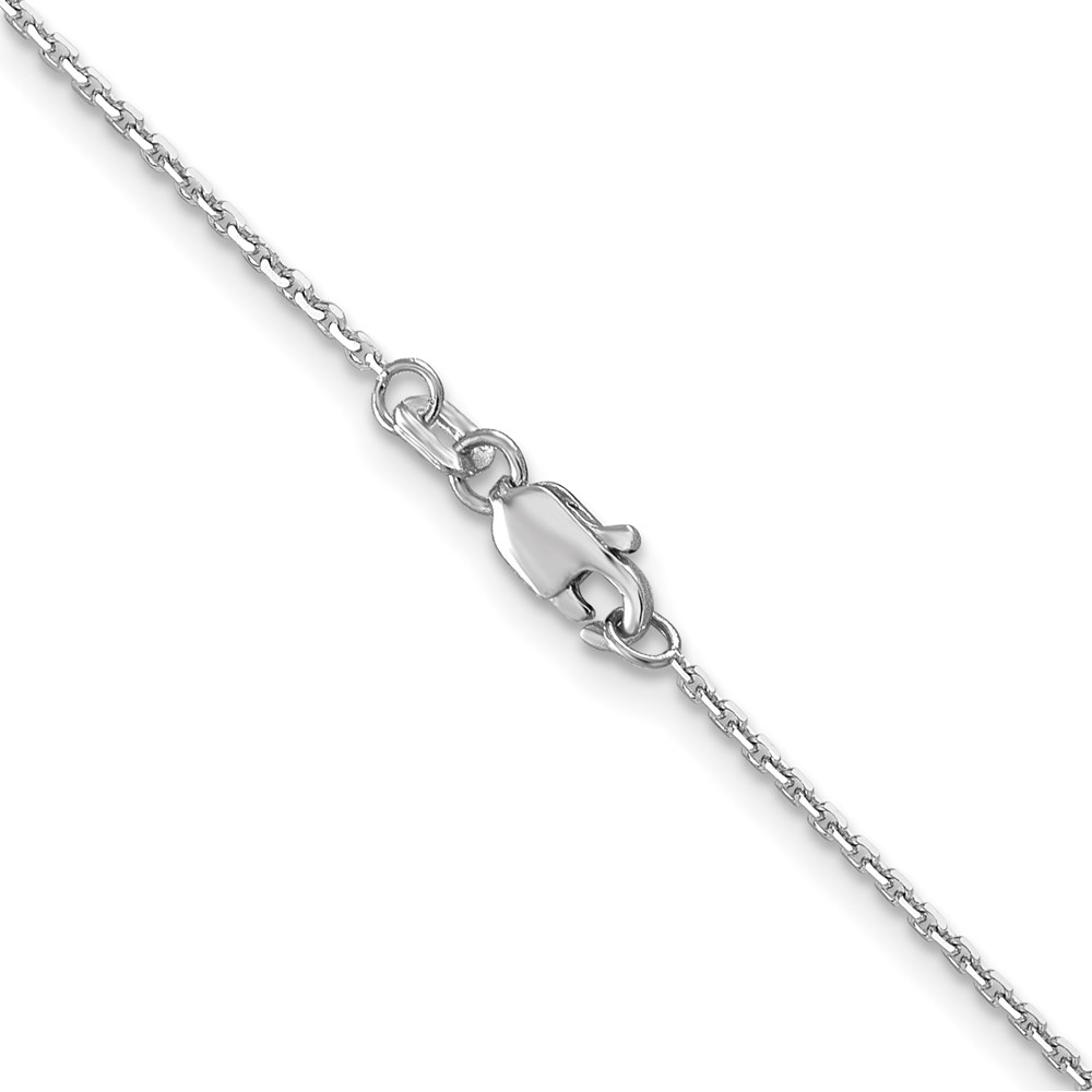 14k WG 1.2mm D/C Cable Chain (PEN332W-24)