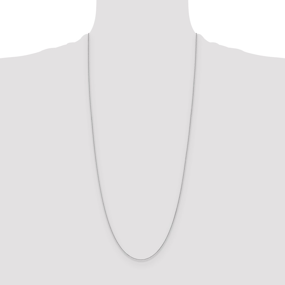 14k WG 1.2mm D/C Cable Chain (PEN332W-30)