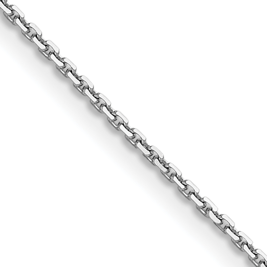14k WG 1.2mm D/C Cable Chain (PEN332W-14)