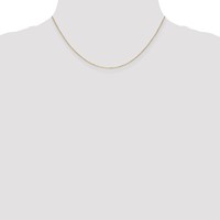 14K.8mm Yellow Gold Diamond-cut Cable Chain with Spring Ring Clasp, 16" view 4